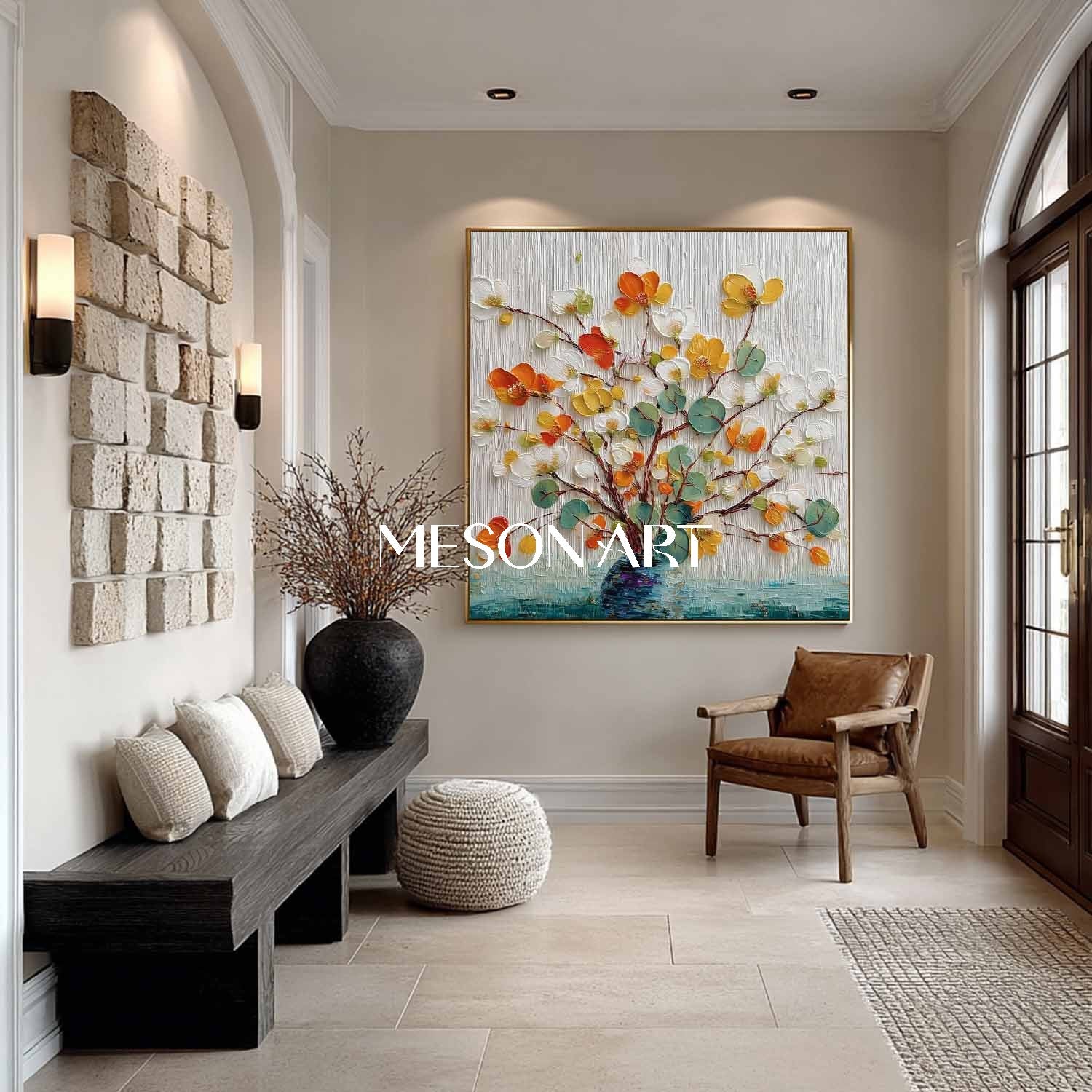 Plaster Art Texture Painting #SG505 - Image 5