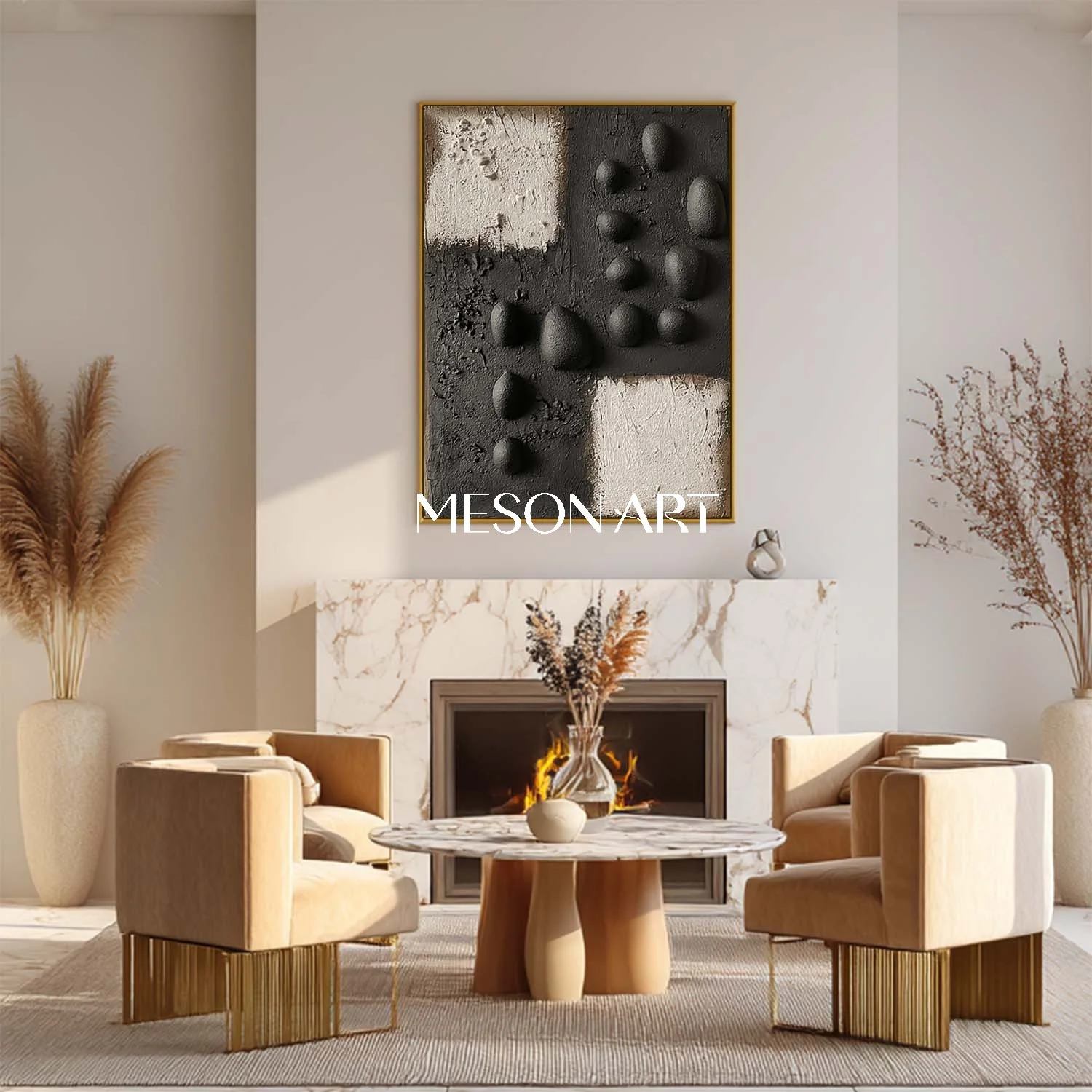 Plaster Art Texture Painting #SG520 - Image 2