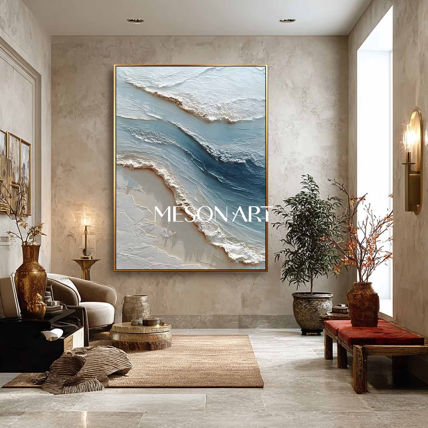 Plaster Art Texture Painting #SG534 - Image 2