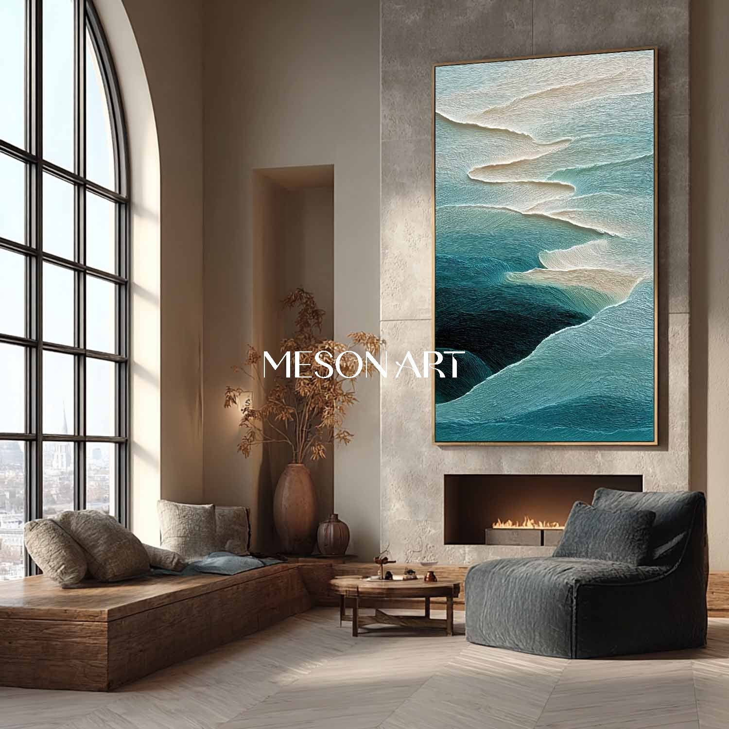 Plaster Art Texure Painting #SG546 - Image 3