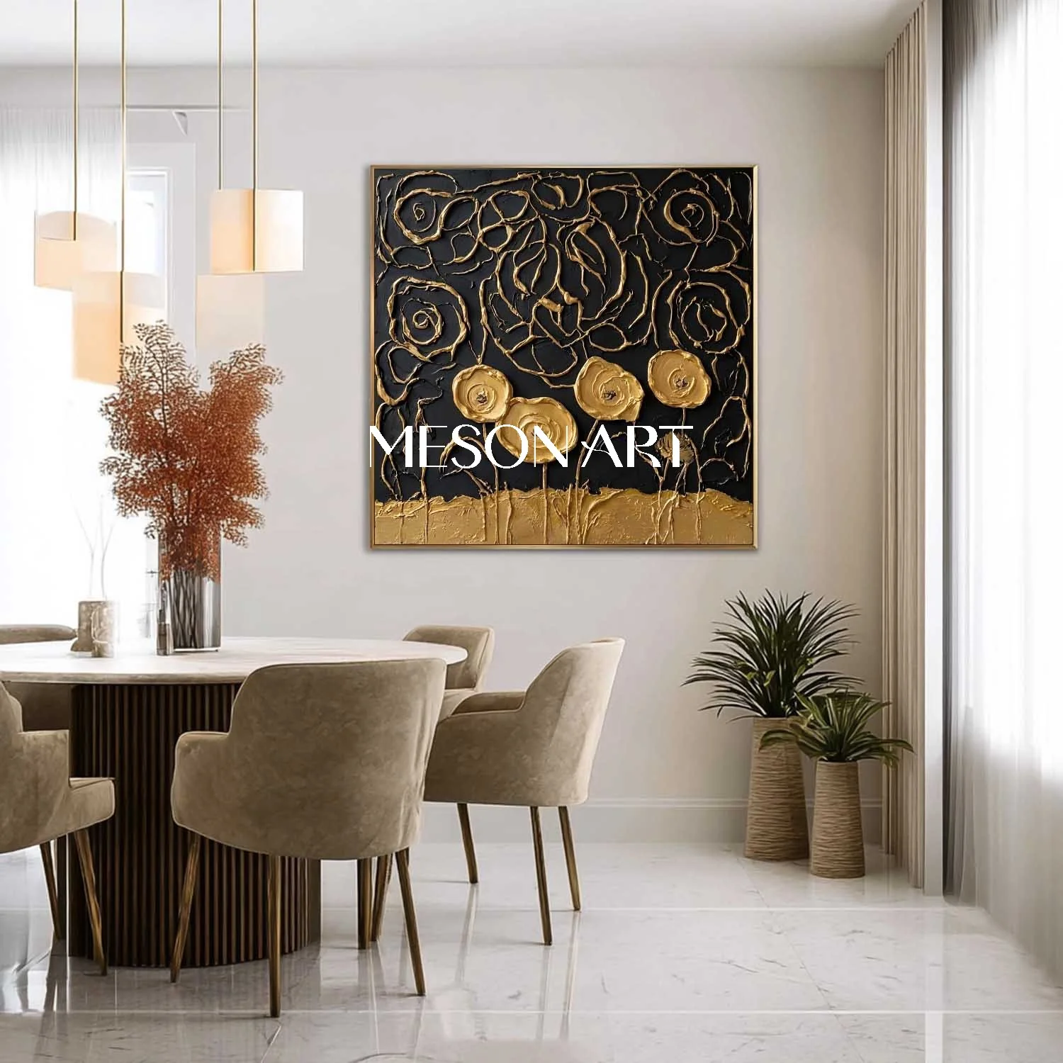Plaster Art Texure Painting #SG592 - Image 5