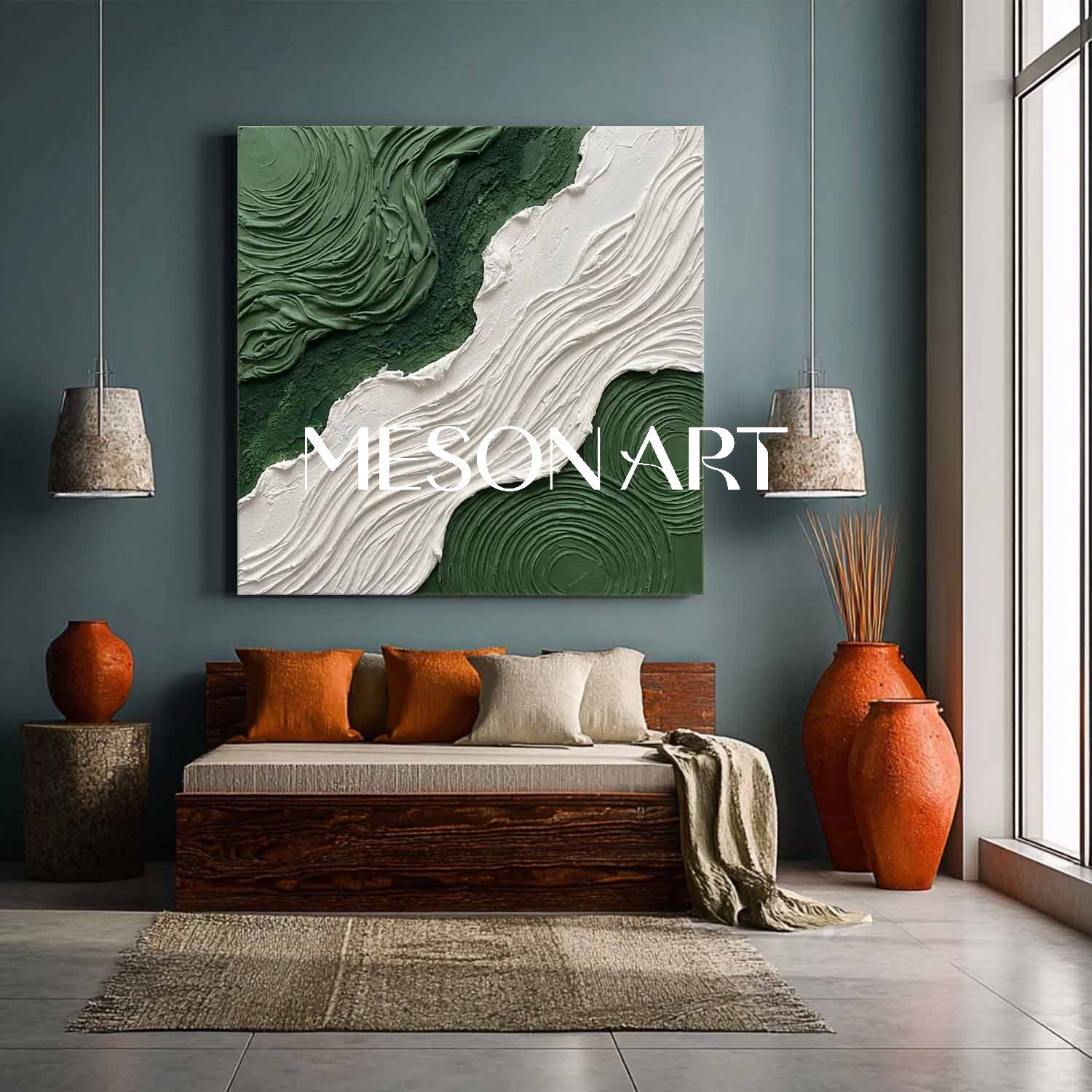 Plaster Art Texure Painting #SG624 - Image 4
