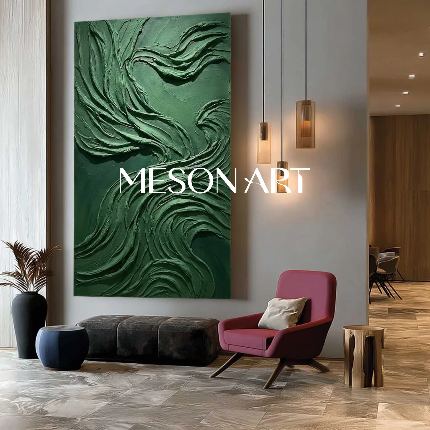 Plaster Art Texure Painting #SG630 - Image 2