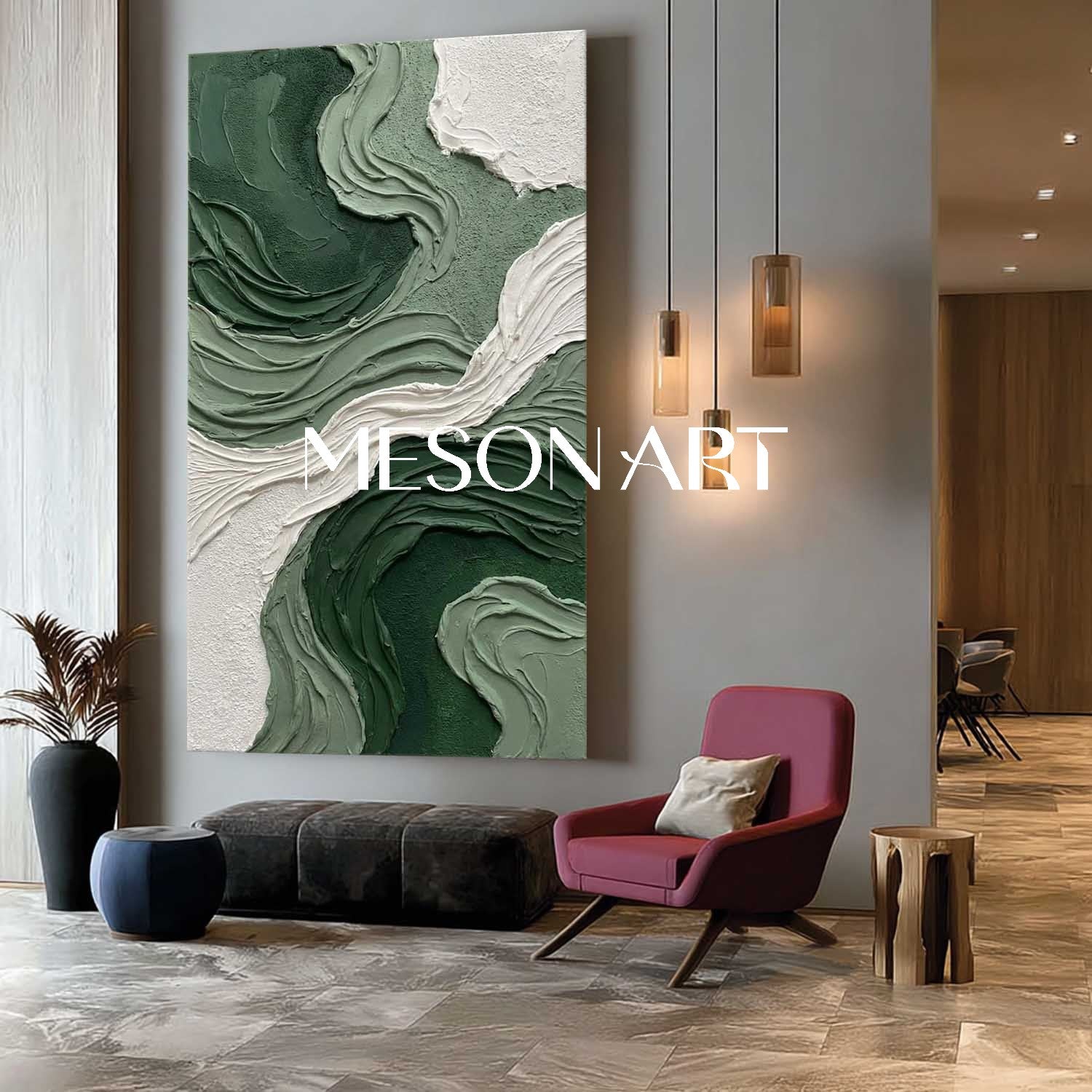 Plaster Art Texure Painting #SG639 - Image 6