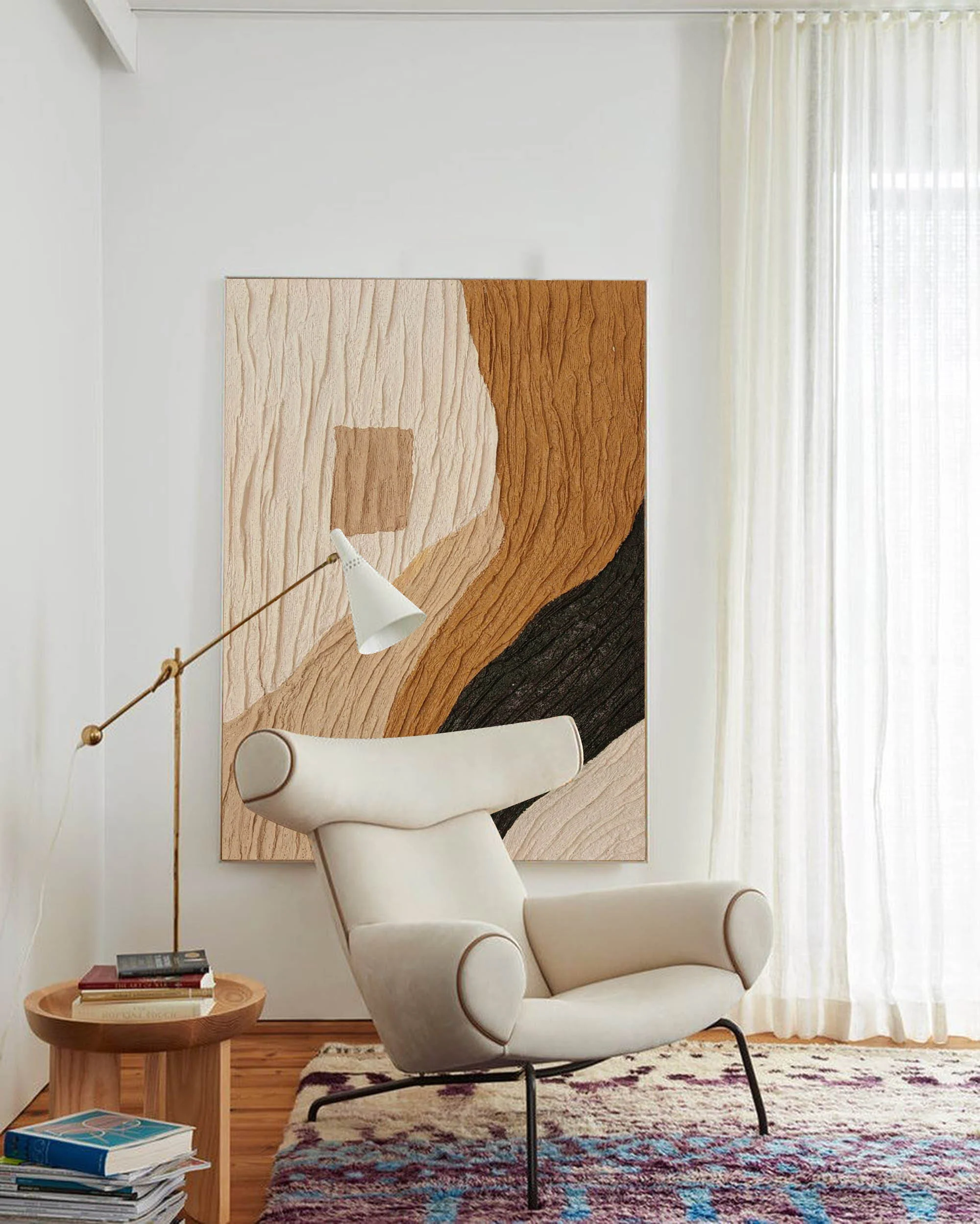 Plaster Art Texture Painting #TX004 - Image 3