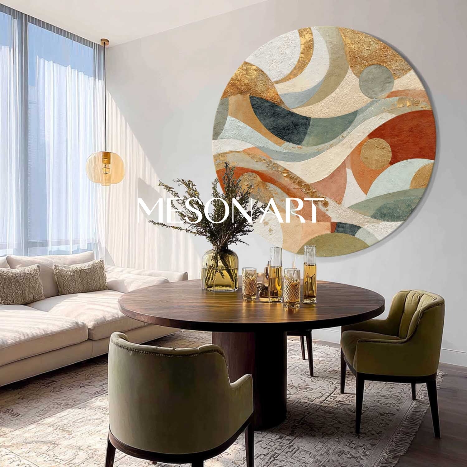 Round Wall Art #RWA019 - Image 4